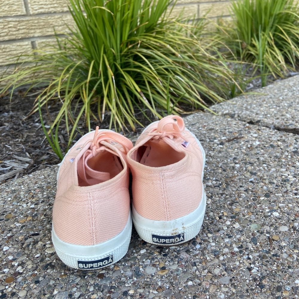 Peach Superga Cotu Classic Sneakers - Picture 4 of 8